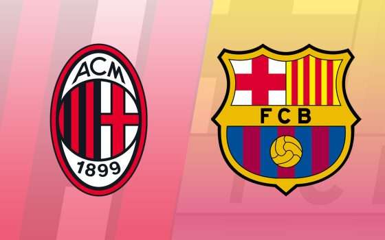 Come vedere Milan-Barcellona in diretta streaming