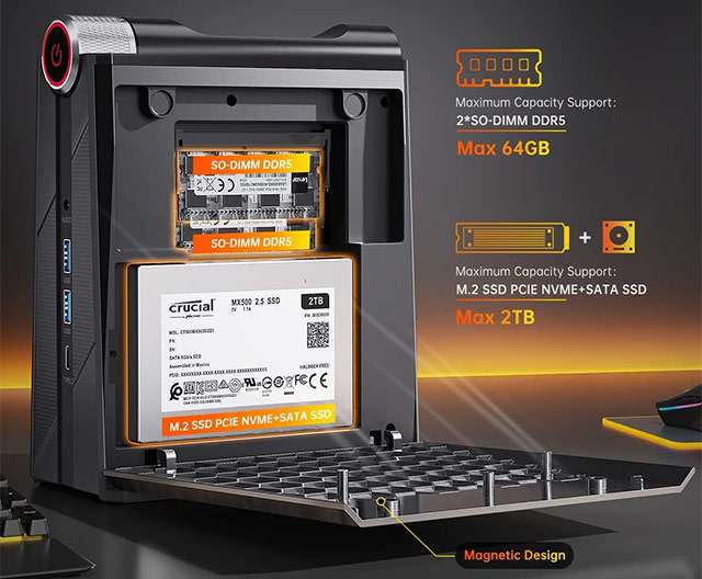 NiPoGi AM08PRO: le possibilità di upgrade offerte dal Mini PC