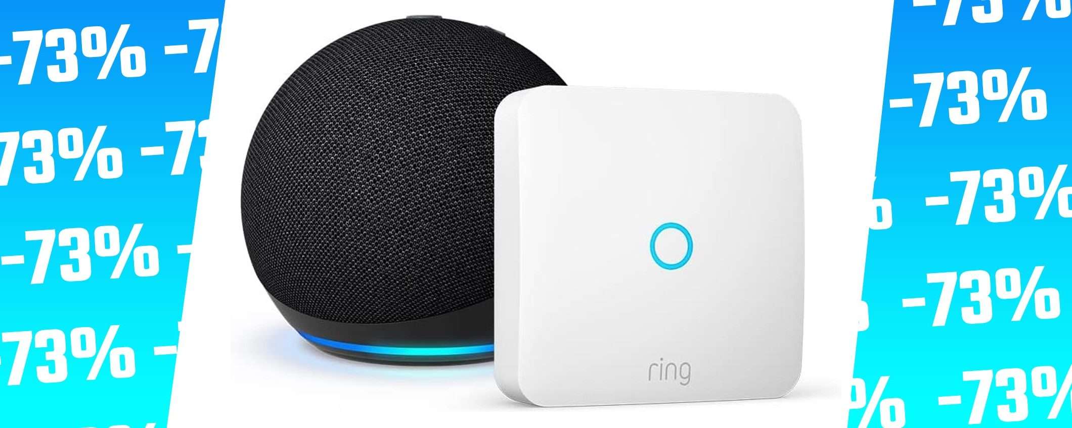 Ring Intercom+Echo Dot a -73%: sembra già Prime Day