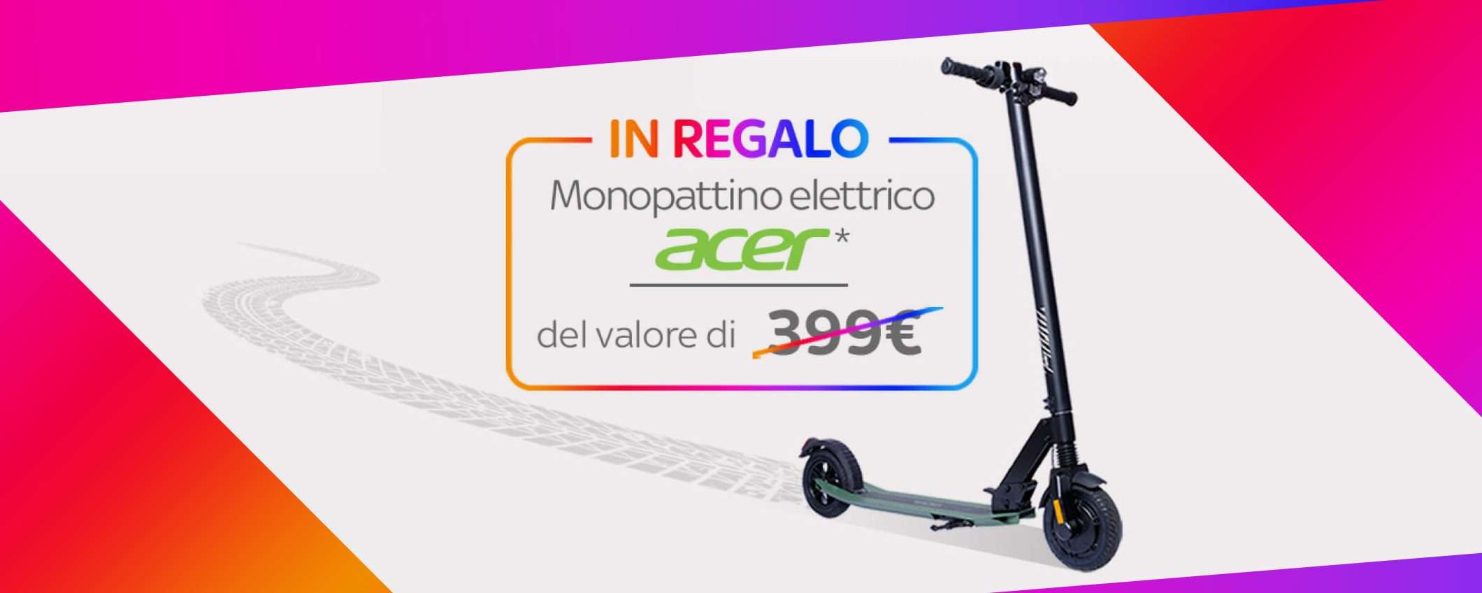Sky ti regala il monopattino Acer: attiva l'offerta