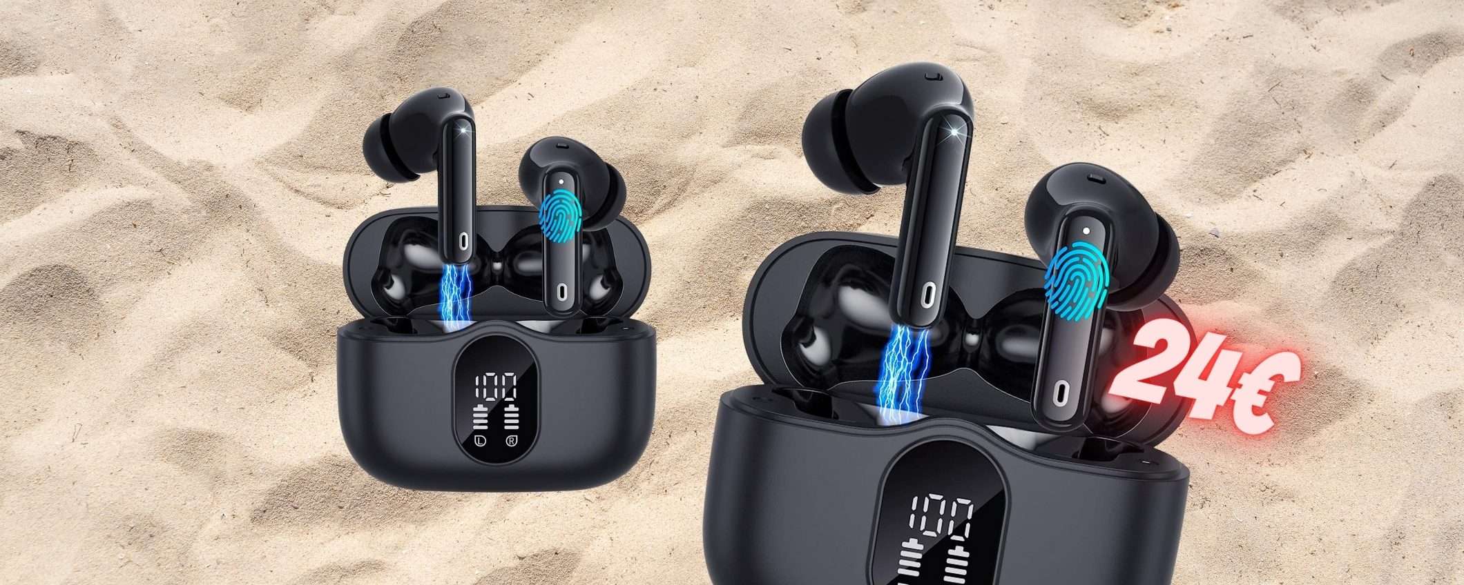 Auricolari Bluetooth a SOLI 24€, da non lasciare ai Prime Day 2023