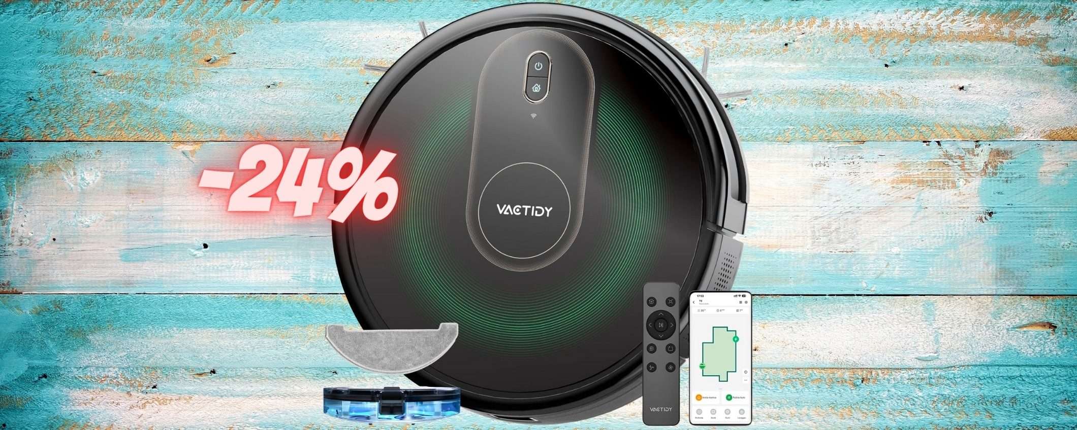 Robot che aspira e lava: NON ALZI più un dito in casa (-24%)