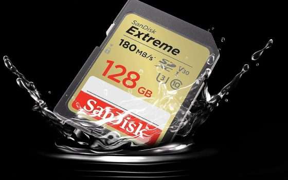 Scheda SD SanDisk Extreme da 128GB + RescuePRO Deluxe a soli 28€ su Amazon!