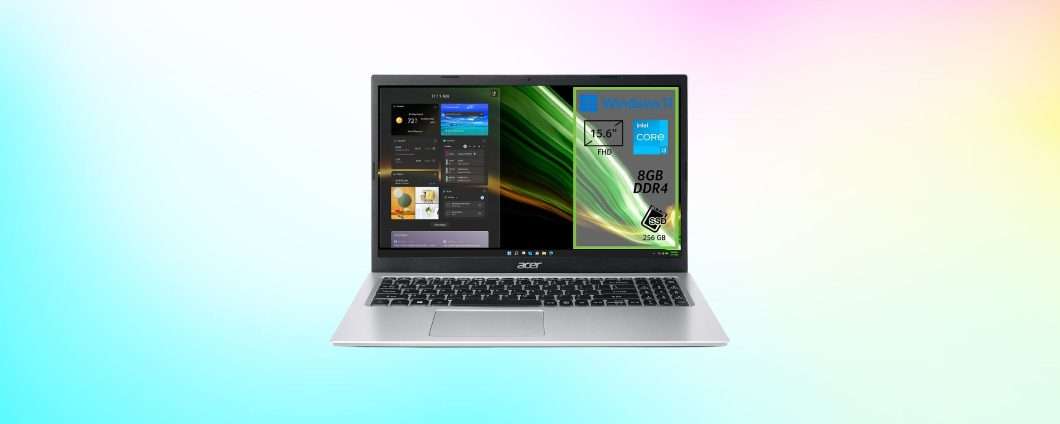 Acer Aspire 3: notebook i3, SSD 256GB e 8GB di RAM in OFFERTA AMAZON