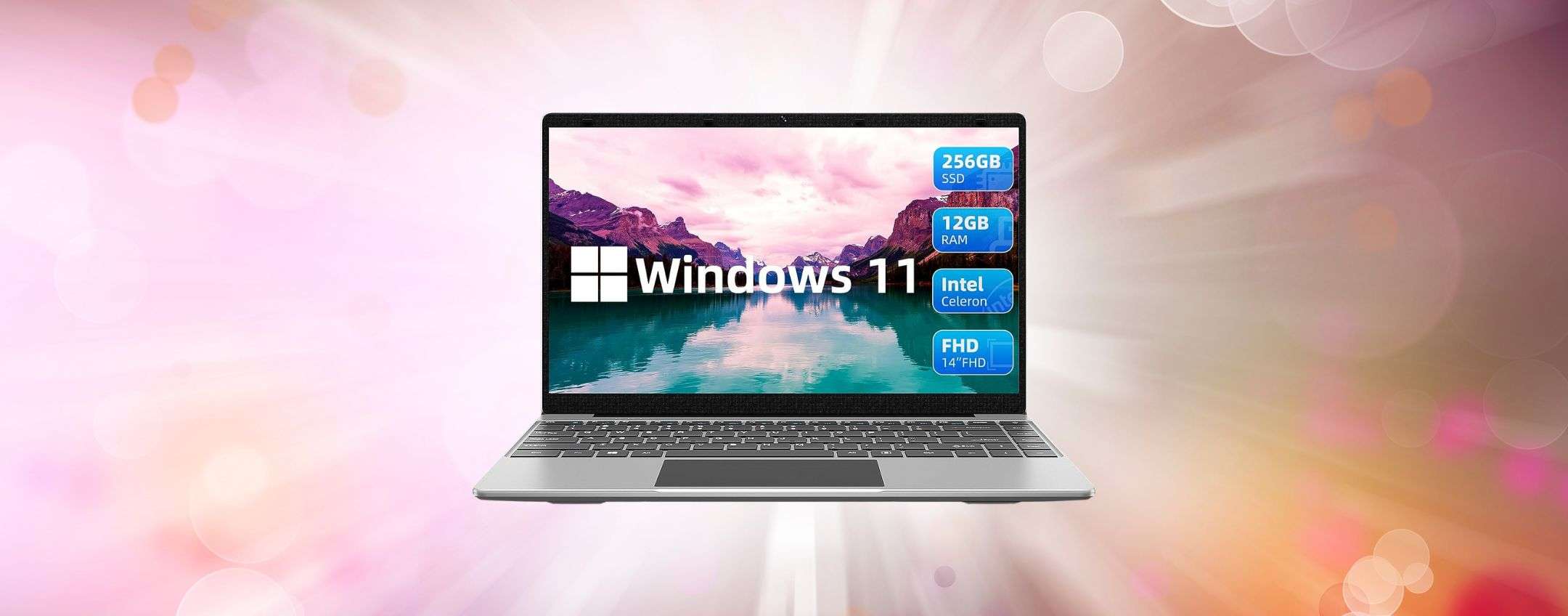 PC portatile con Windows 11 al 71% di sconto: INCREDIBILE