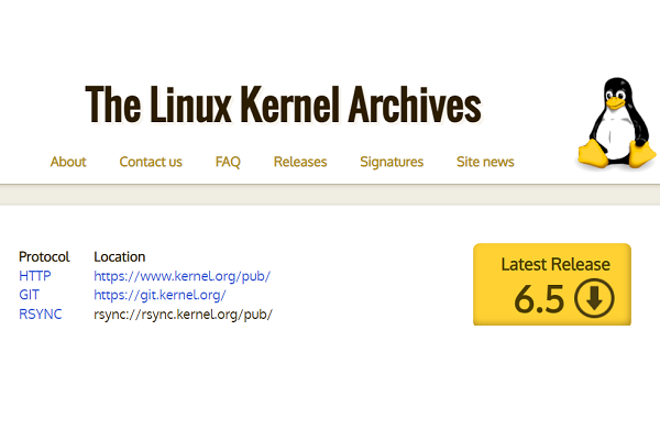 Linux 6.5: disponibilità e download