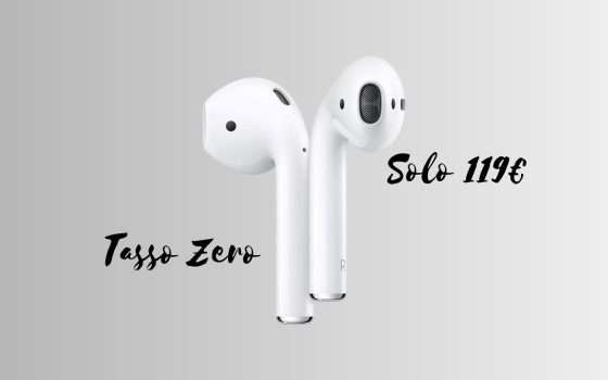 Apple AirPods 2: solo 119€ anche a TASSO ZERO