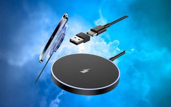 Caricatore Wireless a soli 10€ su Amazon: attiva il Coupon 20%