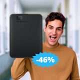 WD Elements Portable: prezzo BOMBA su Amazon (-46%)