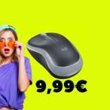 Mouse Wireless Logitech M185: l'ESSENZIALE, oggi a soli 10€