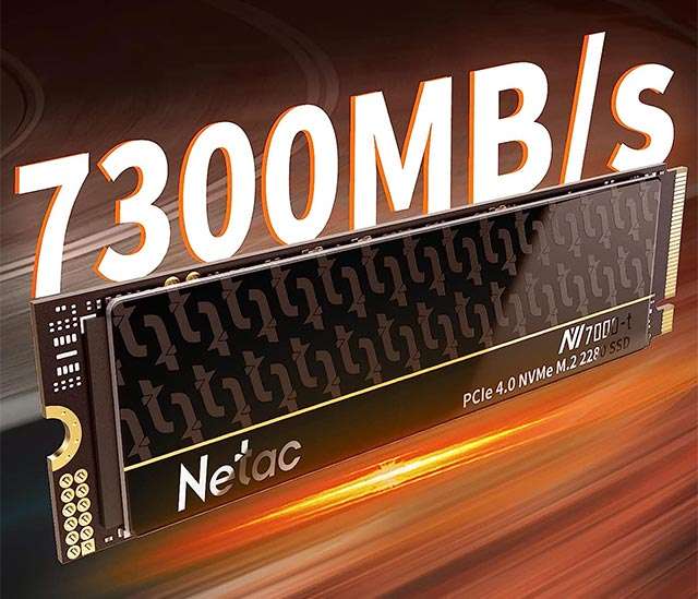 La SSD della linea Netac NV7000 raggiunge i 7.300 MB/s di velocità