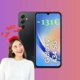 Samsung Galaxy A34: 131€ di SCONTO, anche a Tasso Zero