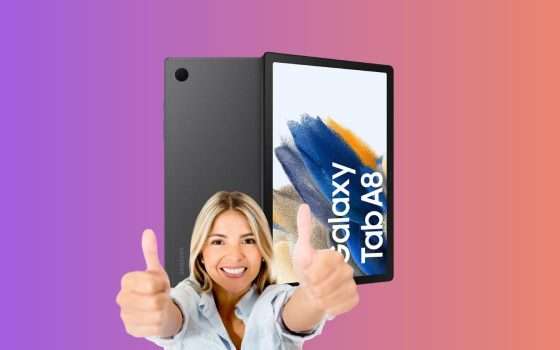 Samsung Galaxy Tab A8: la versione Wi-Fi con 4/64GB scontato di oltre 100€