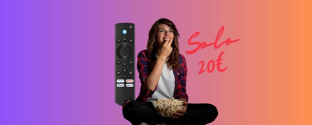 Telecomando Fire TV Stick 4K Vocale Alexa a soli 20€