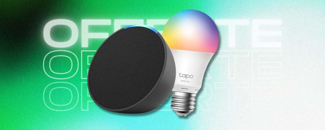 Fa POP il prezzo di Echo con lampadina smart, sconto del 51% per Alexa