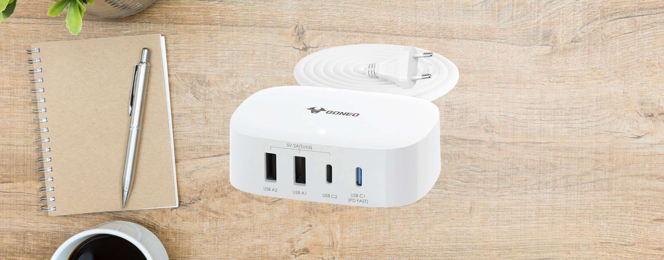 Caricatore USB C 30W GAN - 2 Porte Con Display LED, Per IPhone E Android - Foto 9