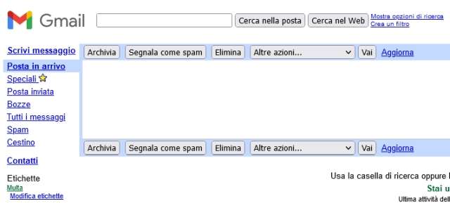 Gmail - versione HTML base