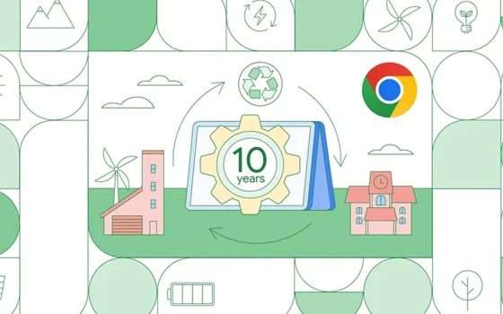Google: 10 anni di update per Chromebook, ma solo in certi casi