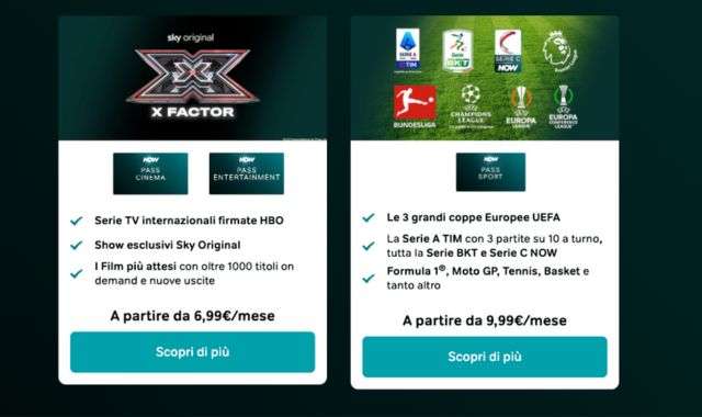 Offerte abbonamento NOW