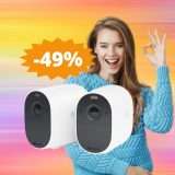 Arlo Essential: videosorveglianza per esterni in sconto FOLLE