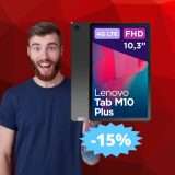 Lenovo Tab M10 Plus: un'OFFERTA da non perdere su Amazon
