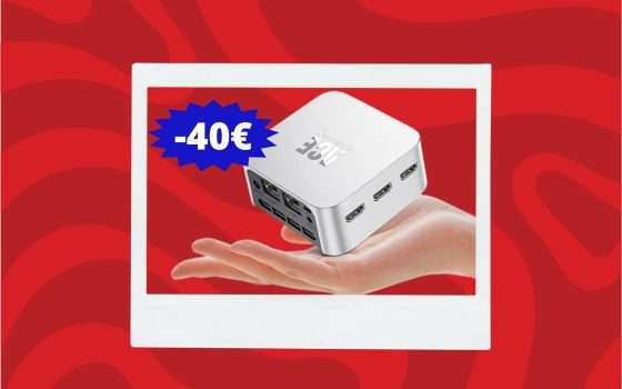 Mini PC ultra compatto: coupon SCONTO di 40 euro su Amazon