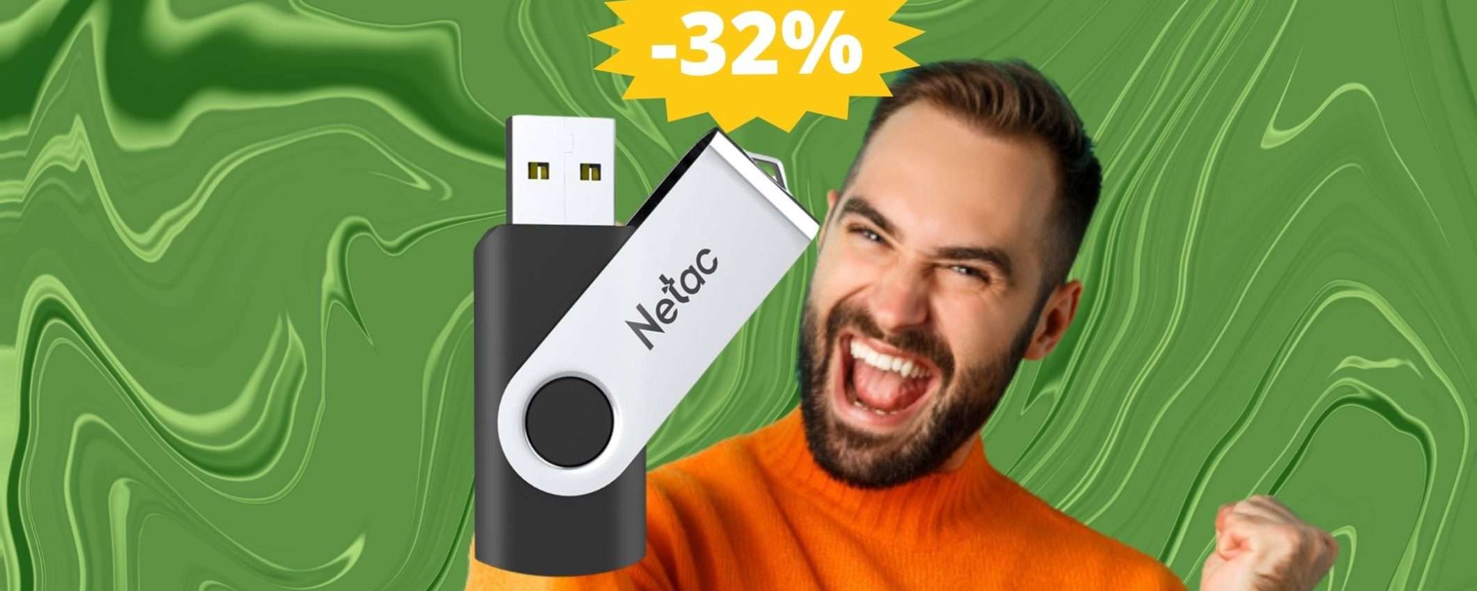 Chiavetta USB da 256GB: l'AFFARE che stavi cercando (-32%)