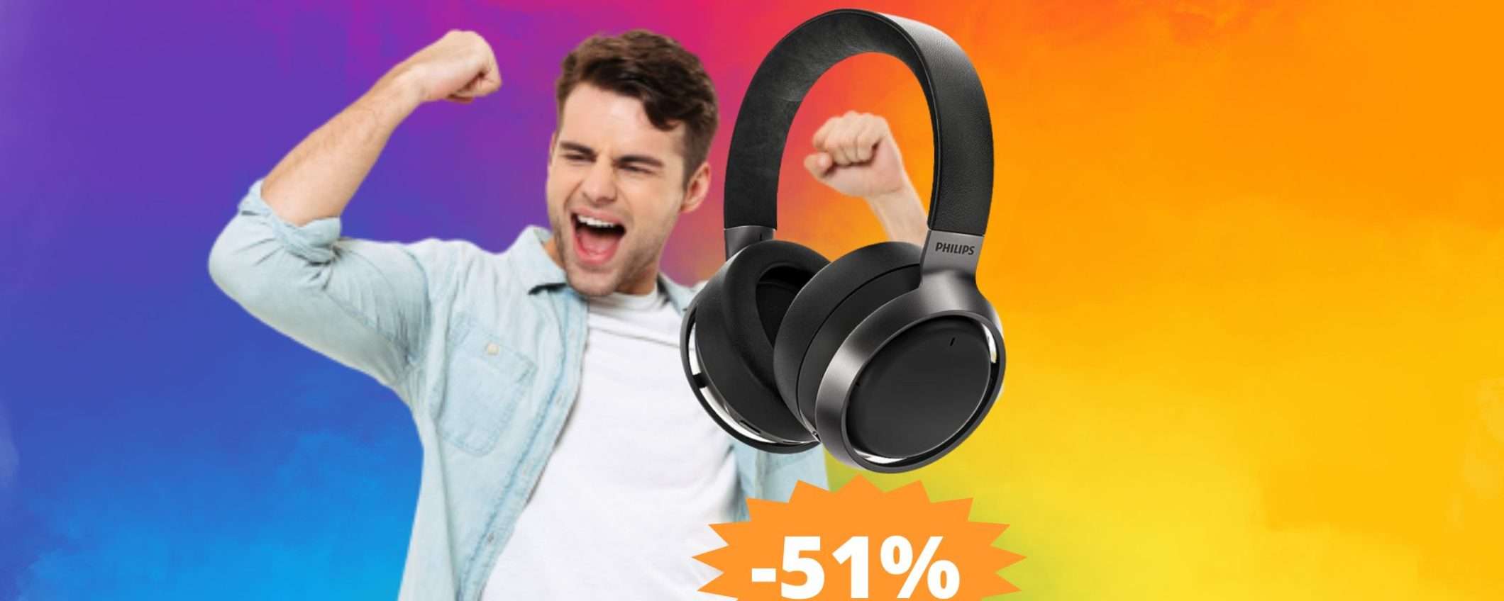 Cuffie Philips Fidelio: sconto FOLLE del 51% su Amazon