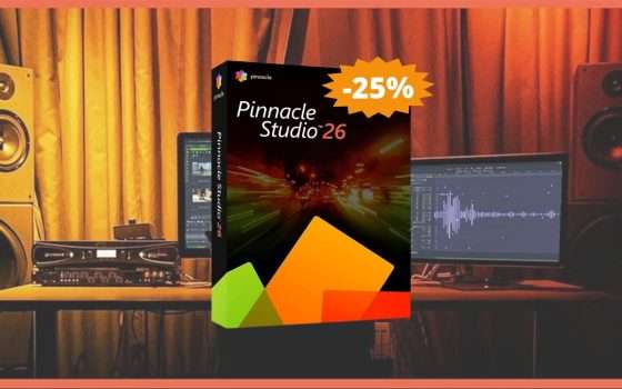 Pinnacle Studio 26: SUPER sconto del 25% su Amazon