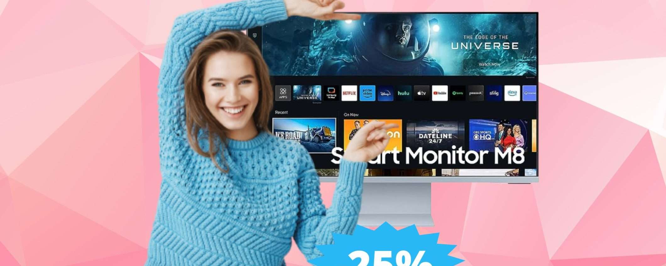 Samsung Smart Monitor M8: MEGA sconto del 25% su Amazon
