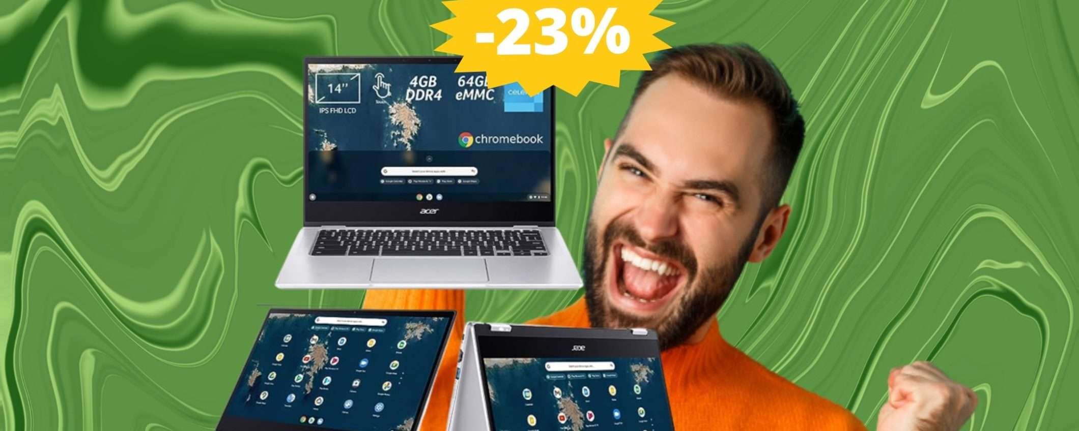 Acer Chromebook Spin 314: potente, versatile e in SUPER sconto