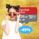 Micro SD SanDisk Ultra da 128GB: sconto FOLLE del 49% su Amazon