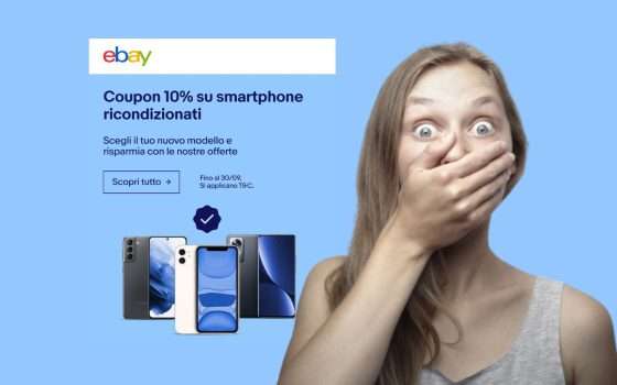 eBay: con questo coupon risparmi fino a 200 euro sugli smartphone ricondizionati
