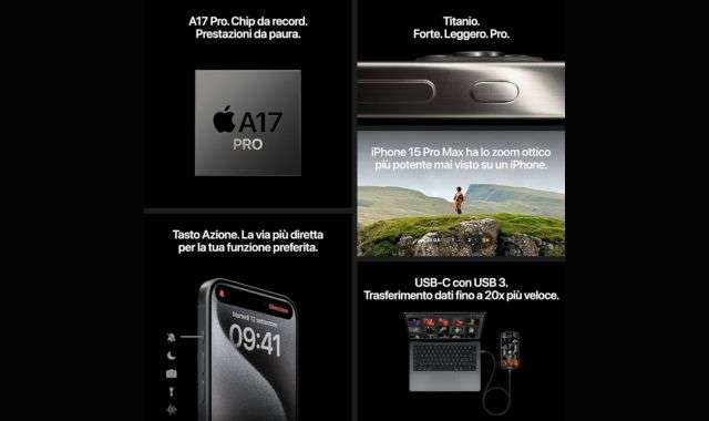 iPhone 15 Pro caratteristiche