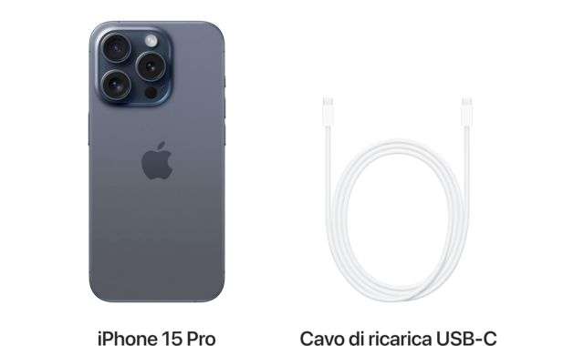 iPhone 15 Pro contenuti confezione