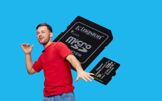 MicroSD Kingston 128GB sotto i 10€ su Amazon