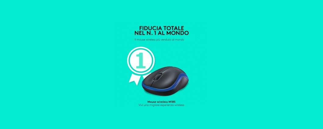 Mouse Logitech Wireless: compatto e ambidestro, ora a soli 10€