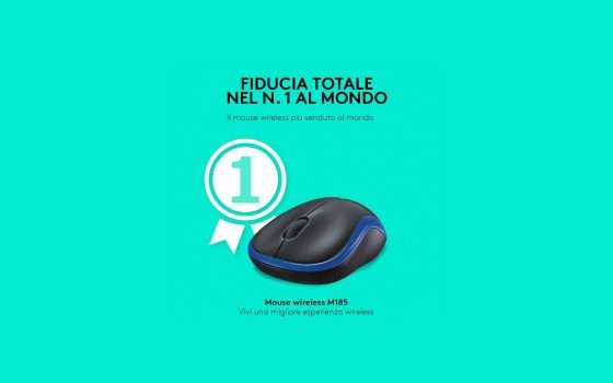 Mouse Logitech Wireless: compatto e ambidestro, ora a soli 10€