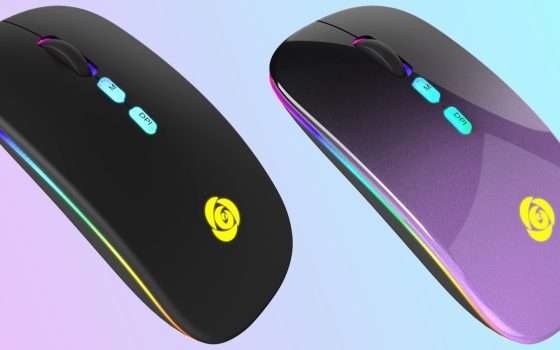 Mouse wireless con LED in offerta a 8€: è già tuo
