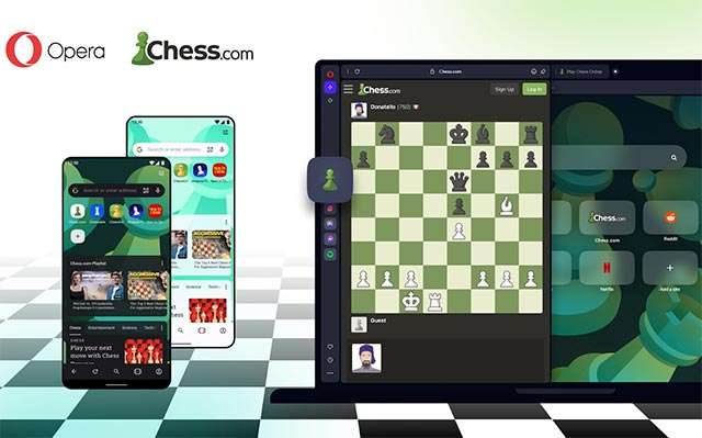 La collaborazione tra Opera e Chess.com
