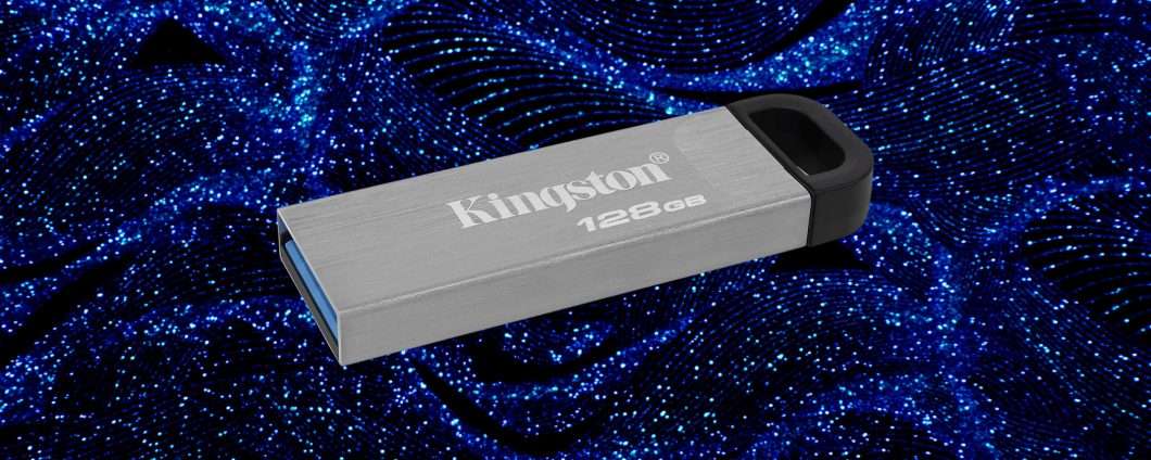 PenDrive Kingston 128GB in METALLO a soli 14€