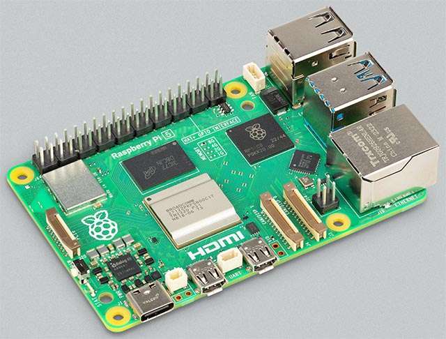 The new Raspberry Pi 5 board