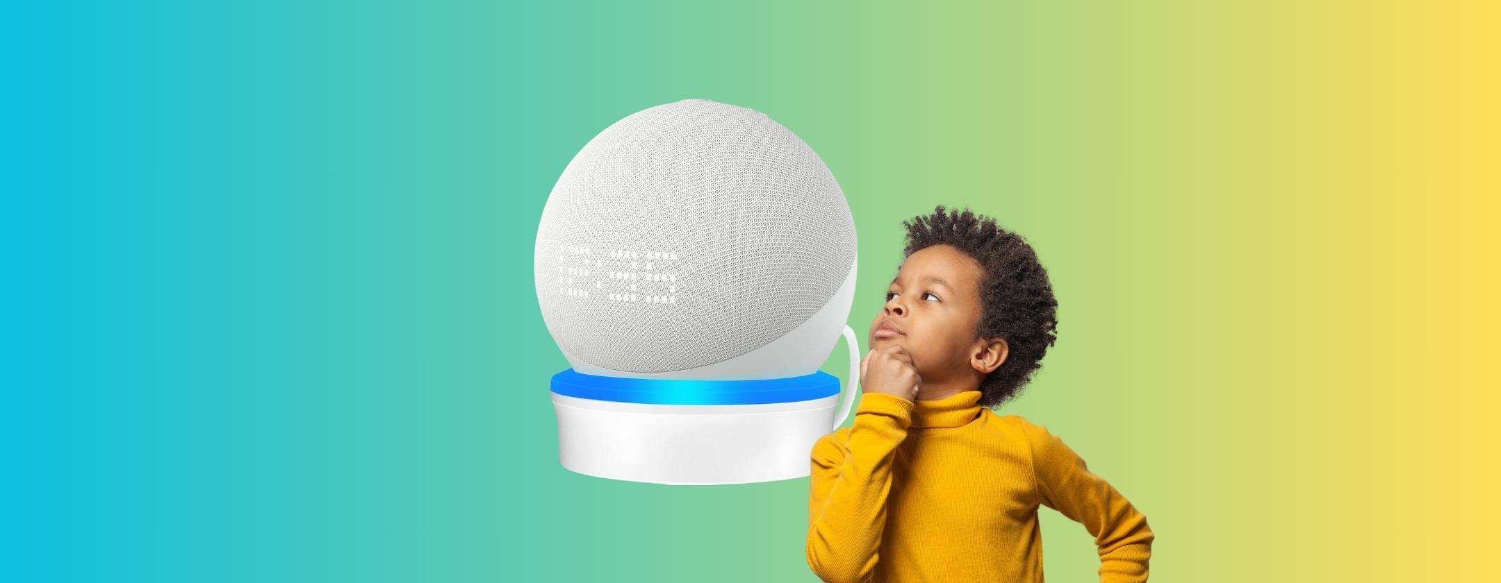 Jabtek Supporto Da Parete Per Echo Dot (3a Gen.) Con Portapenne Integrato - Colore Bianco