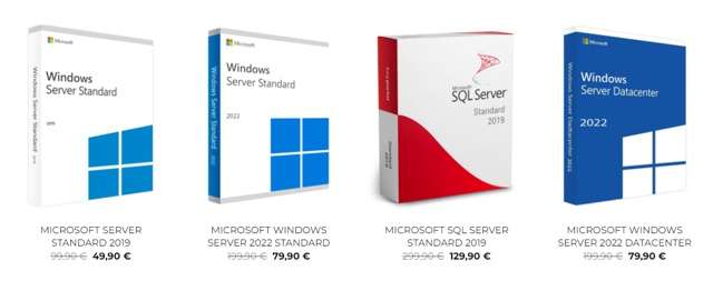 Pacchetti Windows Server tramite Licensel