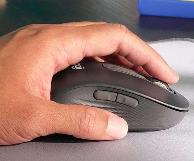Il mouse wireless Logitech Signature M650 L per mancini