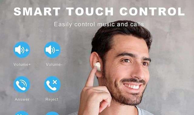Auricolari bluetooth smart touch control