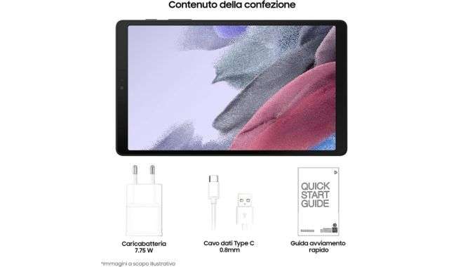 Contenuti confezione Galaxy Tab A7 Lite