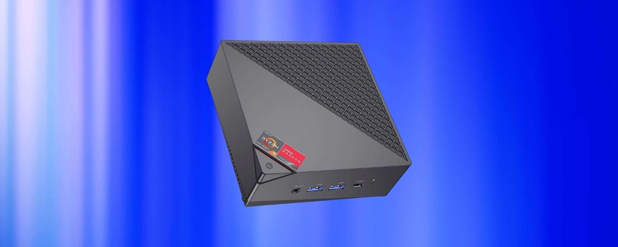 Mini PC con Ryzen 7, 16GB RAM e SSD 512GB in DOPPIO SCONTO su Amazon