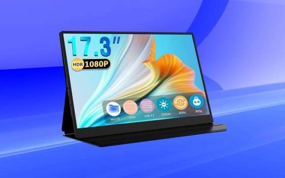 Monitor portatile 17.3 Full HD in FANTASTICO SCONTO su Amazon (-120€)