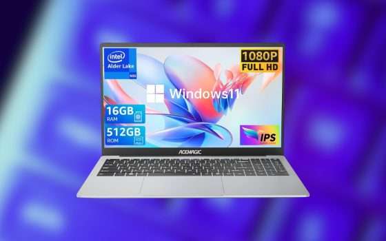 PC portatile con Intel, 16GB RAM e SSD 512GB a 298,99€ su Amazon (coupon)